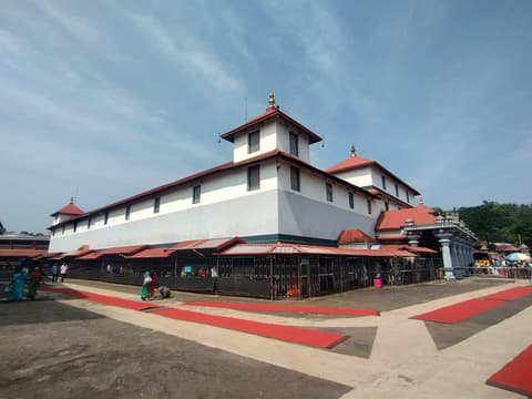 Entrance of the Dharmasthala temple complex