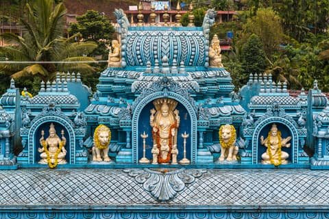 Entrance gopura of the Sri Annapoorneshwari Temple, Horanadu