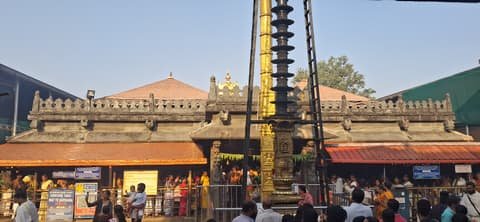 Main shrine of the Sri Mookambika Temple at Kollur