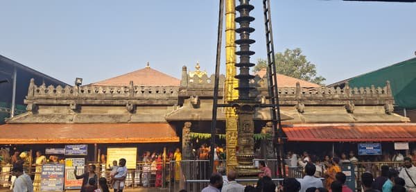 Main shrine of the Sri Mookambika Temple at Kollur